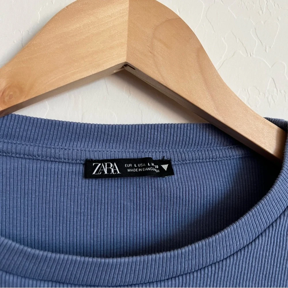 Zara Blue long sleeve bodysuit - Picture 4 of 4